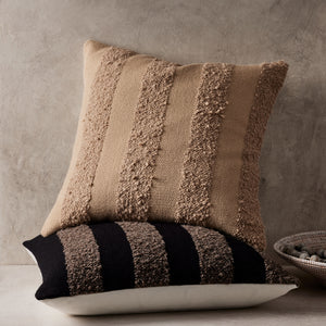 Banda Handwoven Pillow - Brown/Black