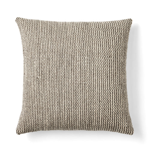 Olas Handwoven Pillow - Dark Grey