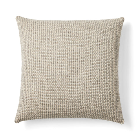 Olas Handwoven Pillow - Light Grey