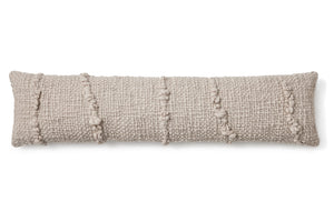 Orillas Handwoven Lumbar Pillow - Grey