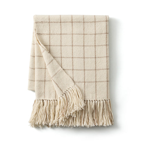 Puna Throw - Ivory/Beige