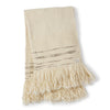 Espuma Throw - Ivory w/ Grey Stripe
