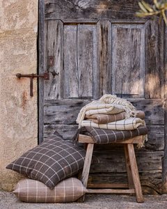 Puna Throw - Ivory/Grey