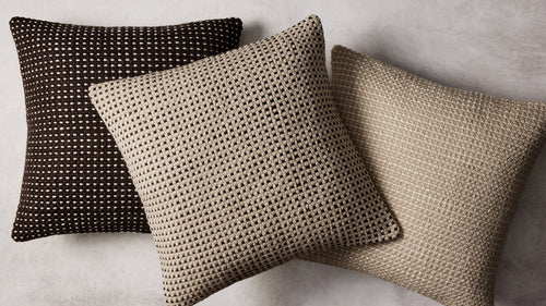 Roca Pillow - Brown/Ivory