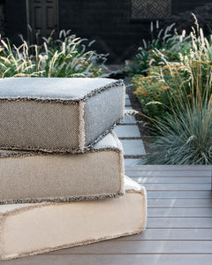 Outdoor patio floor cushions top